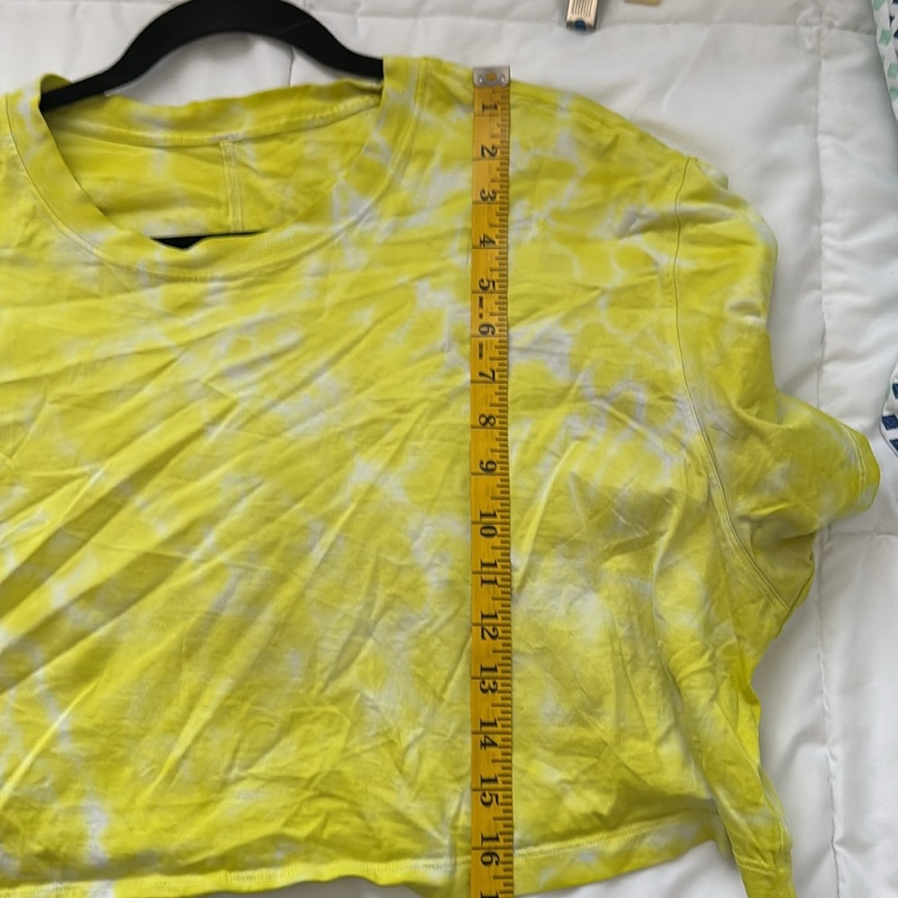 Lululemon All Yours Cropped Cotton T-Shirt *Tie Dye - Picture 6 of 7